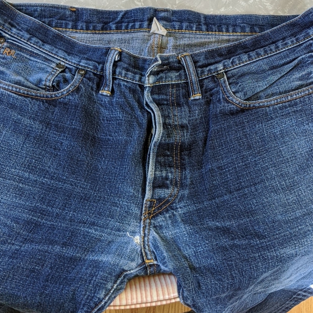 Rrl straight leg jeans.